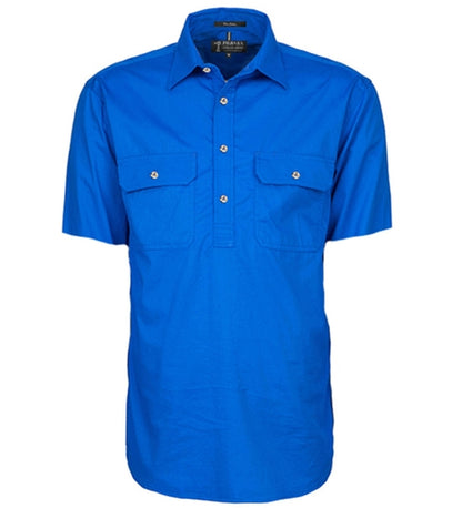 Pilbara Mens Closed Front Short Sleeve Shirt - EQ Saddlery