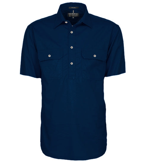 Pilbara Mens Closed Front Short Sleeve Shirt - EQ Saddlery
