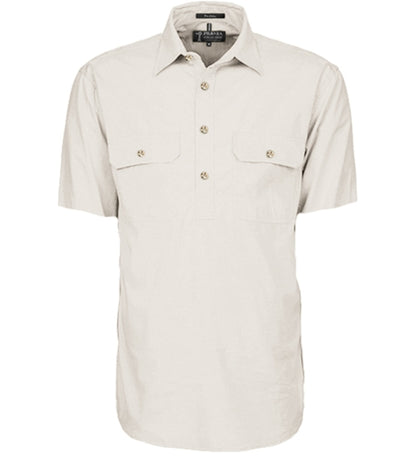 Pilbara Mens Closed Front Short Sleeve Shirt - EQ Saddlery