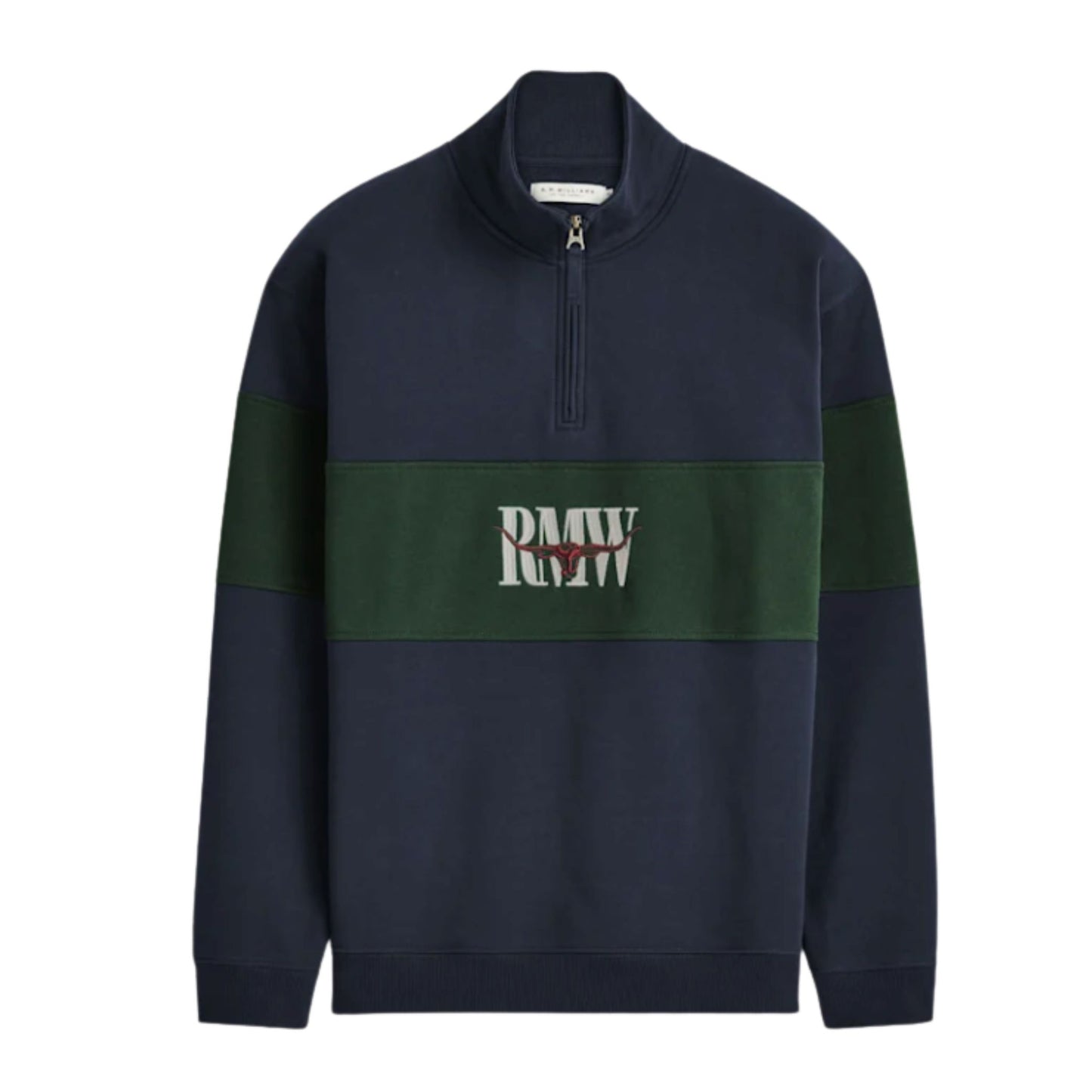 RMW Mens Heritage Panel Qrt Zip