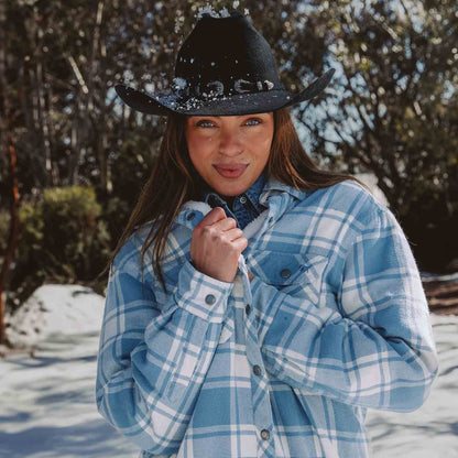 Ringers Western Womens Sadie Sherpa Flannel Jacket