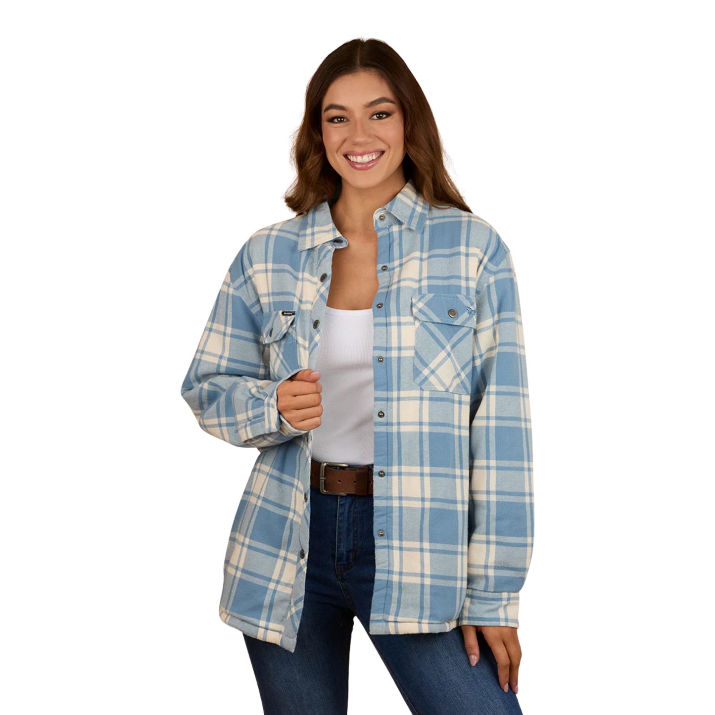 Ringers Western Womens Sadie Sherpa Flannel Jacket