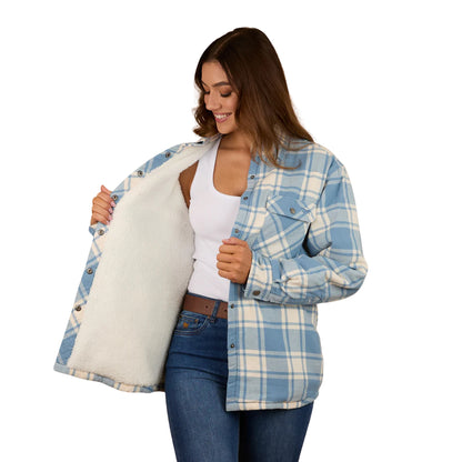 Ringers Western Womens Sadie Sherpa Flannel Jacket
