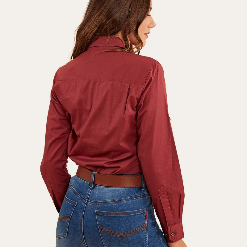 Ringers Western Womens Pentecost River Half Button Work Shirt