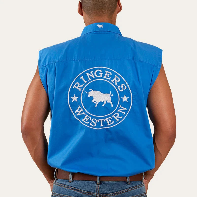 Ringers Western Mens Hawkeye Sleeveless Work Shirt - EQ Saddlery