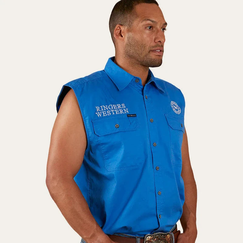 Ringers Western Mens Hawkeye Sleeveless Work Shirt - EQ Saddlery