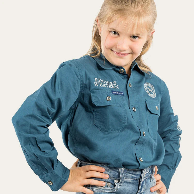 Ringers Western Kids Jackaroo Full Button Work Shirt
