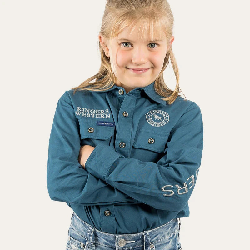 Ringers Western Kids Jackaroo Full Button Work Shirt
