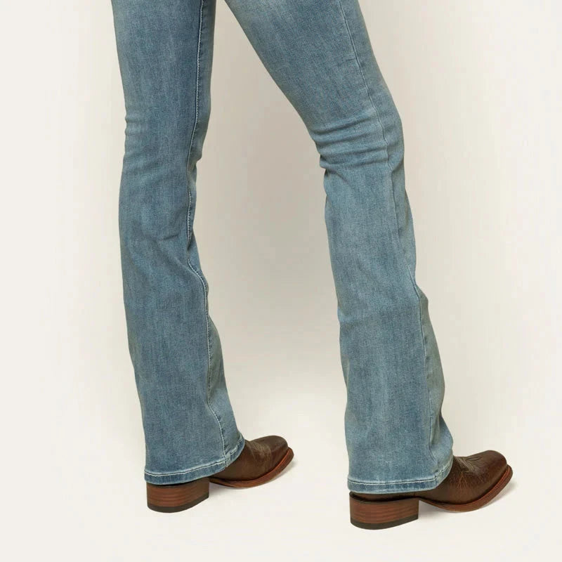 Ringers Western Womens Katherine Cowgirl Mid Rise Bootleg Jeans - EQ Saddlery