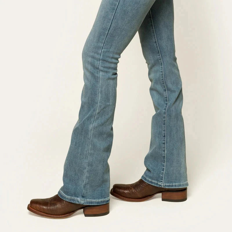 Ringers Western Womens Katherine Cowgirl Mid Rise Bootleg Jeans - EQ Saddlery