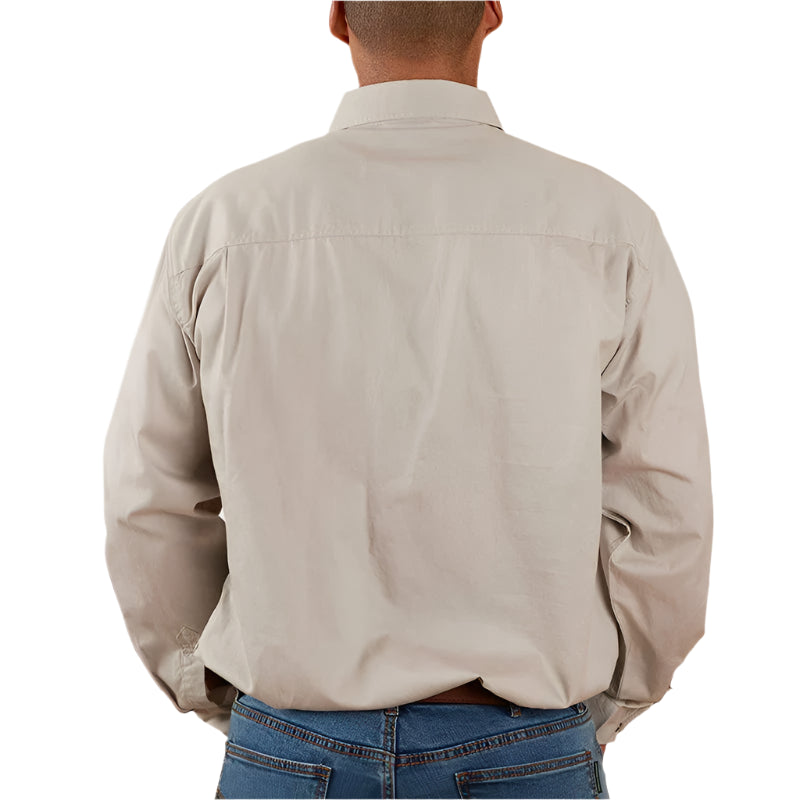 Ringers Western Mens King River Half Button Work Shirt - EQ Saddlery