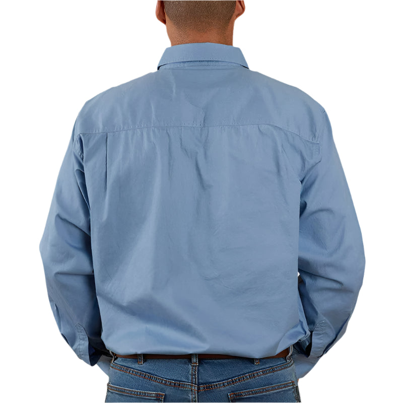Ringers Western Mens King River Half Button Work Shirt - EQ Saddlery