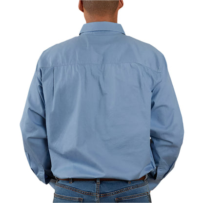 Ringers Western Mens King River Half Button Work Shirt - EQ Saddlery