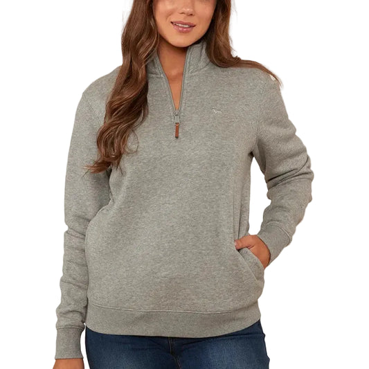 Ringers Western Womens Peninsula Quarter Zip Crew Sweater - EQ Saddlery