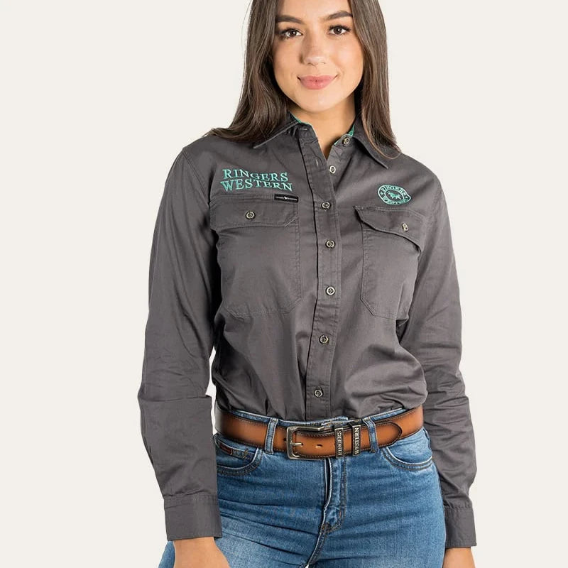 Ringers Western Womens Signature Jillaroo Full Button Work Shirt - EQ Saddlery