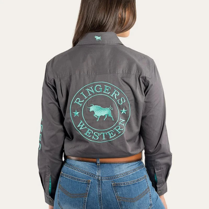 Ringers Western Womens Signature Jillaroo Full Button Work Shirt - EQ Saddlery