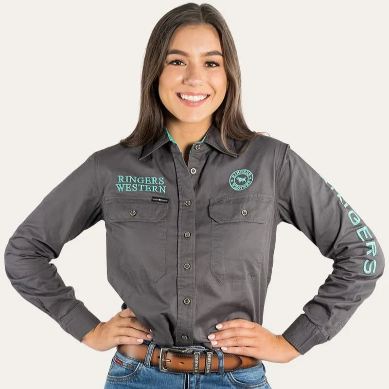 Ringers Western Womens Signature Jillaroo Full Button Work Shirt - EQ Saddlery