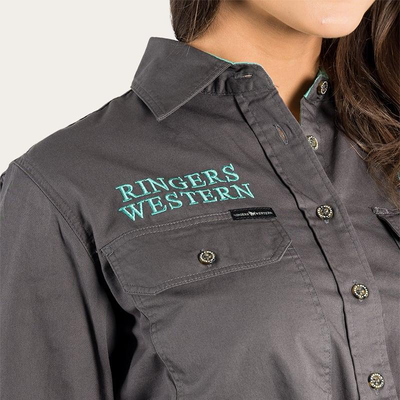 Ringers Western Womens Signature Jillaroo Full Button Work Shirt - EQ Saddlery