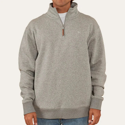 Ringers Western Mens Strand Quater Zip Crew Sweater - EQ Saddlery