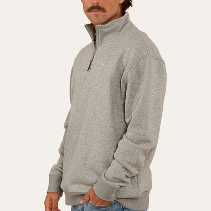 Ringers Western Mens Strand Quater Zip Crew Sweater - EQ Saddlery