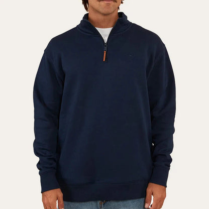 Ringers Western Mens Strand Quater Zip Crew Sweater - EQ Saddlery