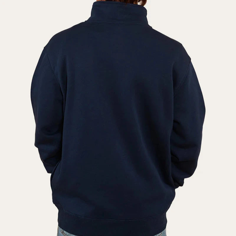 Ringers Western Mens Strand Quater Zip Crew Sweater - EQ Saddlery