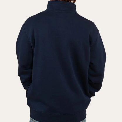 Ringers Western Mens Strand Quater Zip Crew Sweater - EQ Saddlery