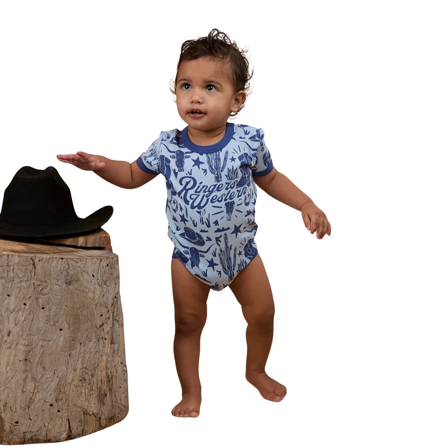 Ringers Western Babies Boot Scootin Short Sleeve Romper