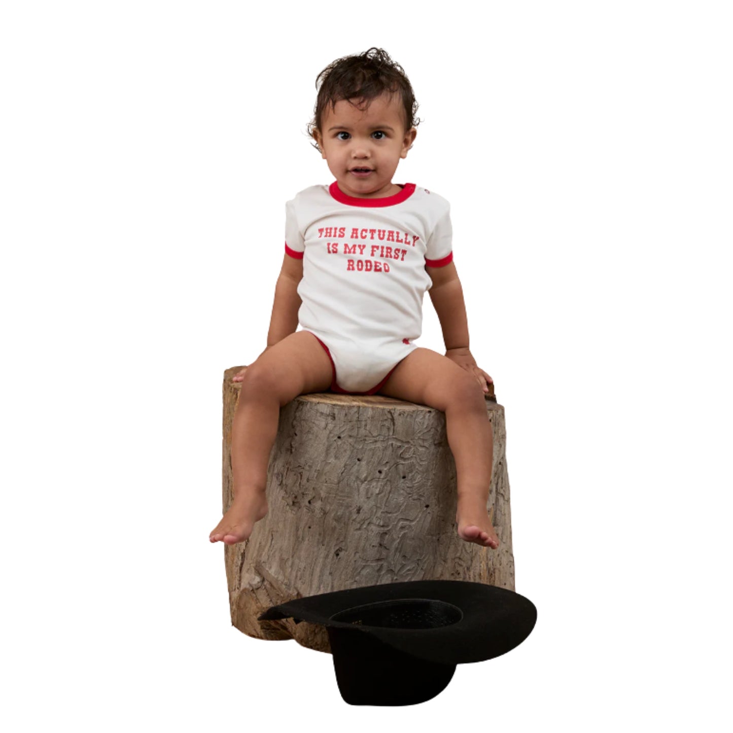 Ringers Western Babies First Rodeo Short Sleeve Romper