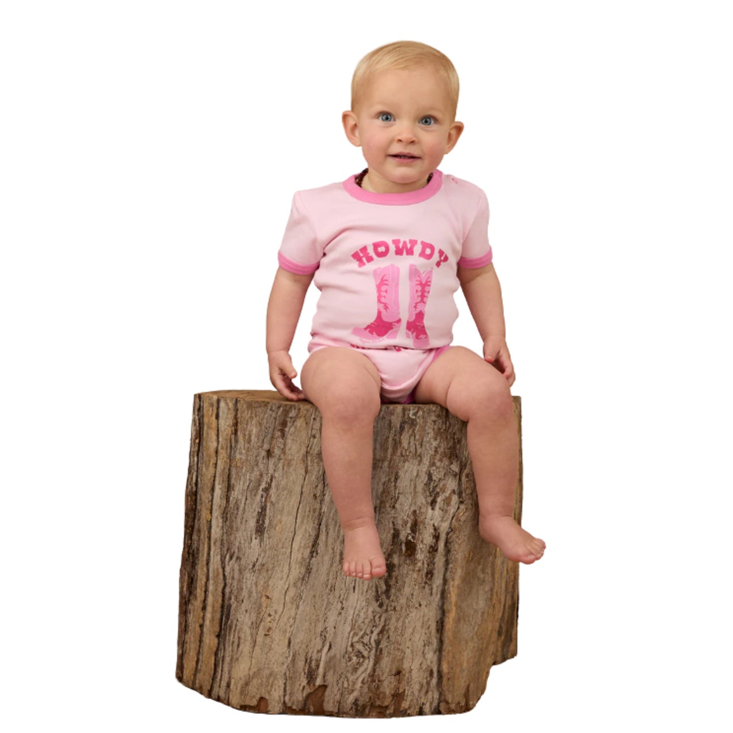 Ringers Western Babies Howdy Cowgirl Short Sleeve Romper