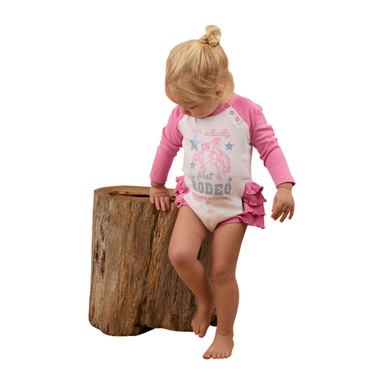 Ringers Western Babies Rodeo Girl Frilled Romper Suit