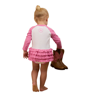 Ringers Western Babies Rodeo Girl Frilled Romper Suit