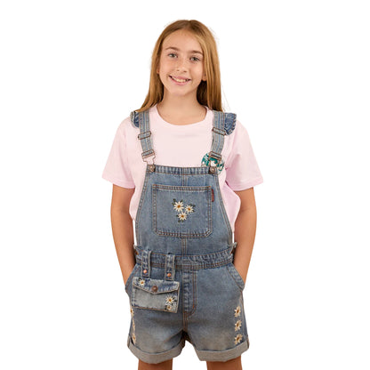 Ringers Western Kids Bessie Denim Short Overalls