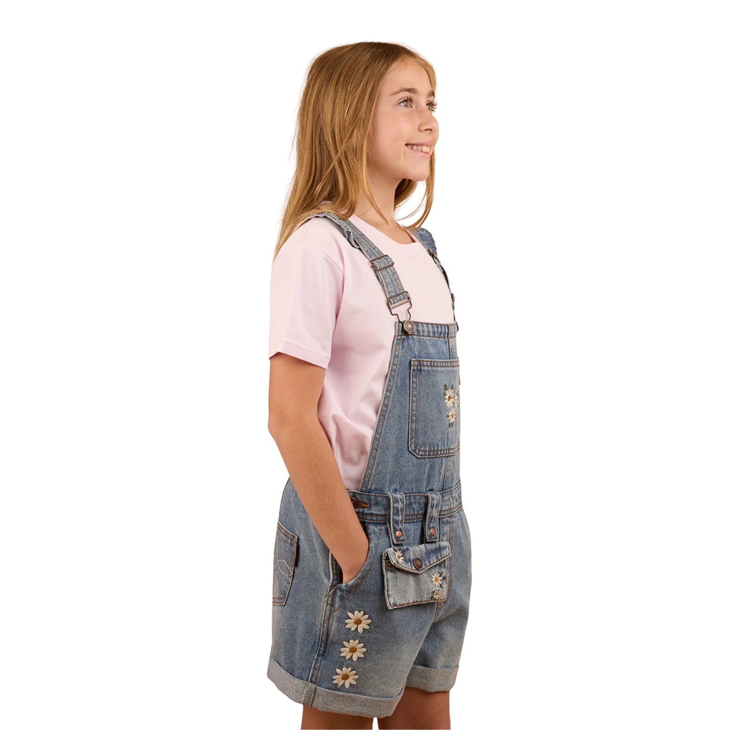 Ringers Western Kids Bessie Denim Short Overalls