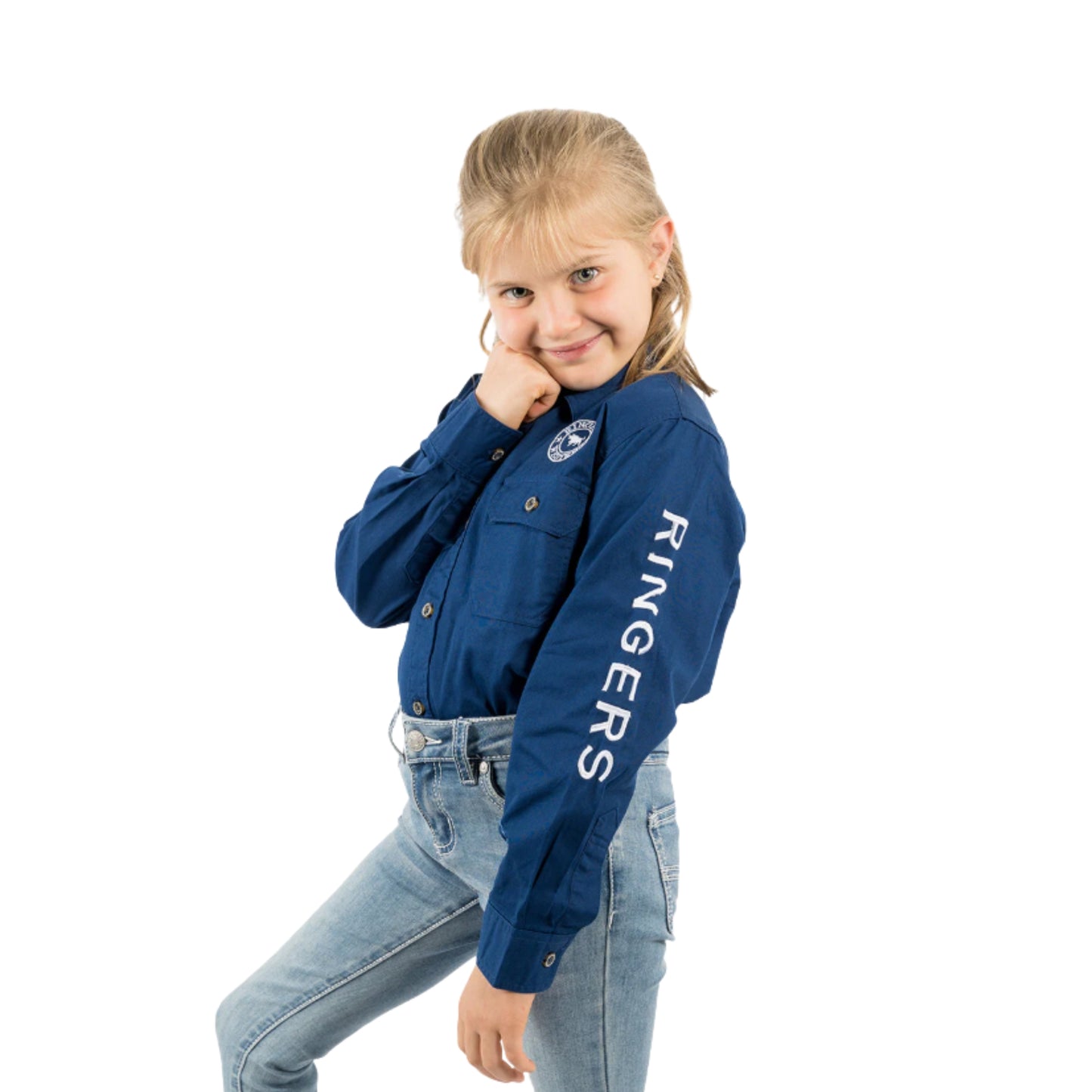 Ringers Western Kids Jackaroo Full Button Work Shirt