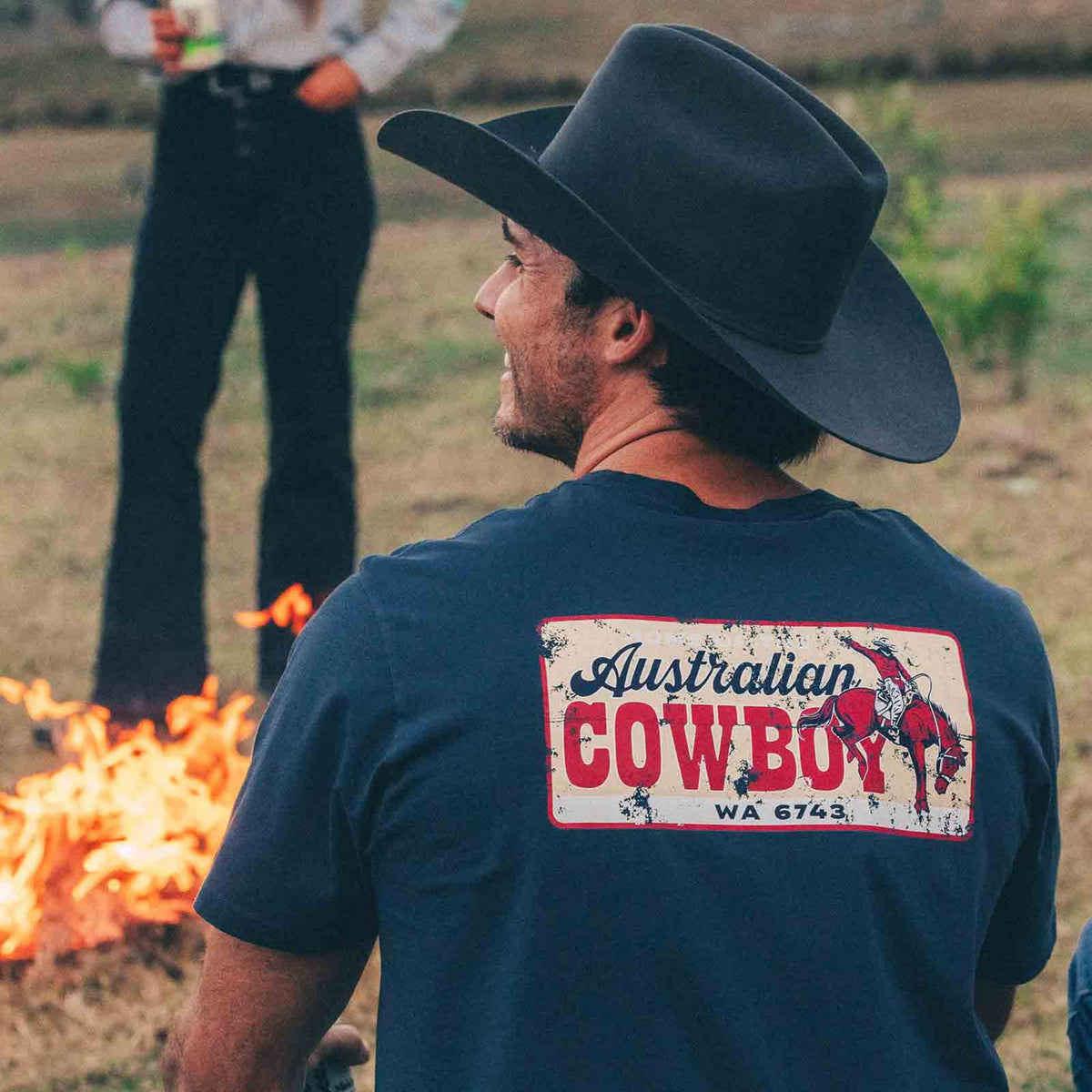 Ringers Western Mens Australian Cowboy Loose Fit T-Shirt