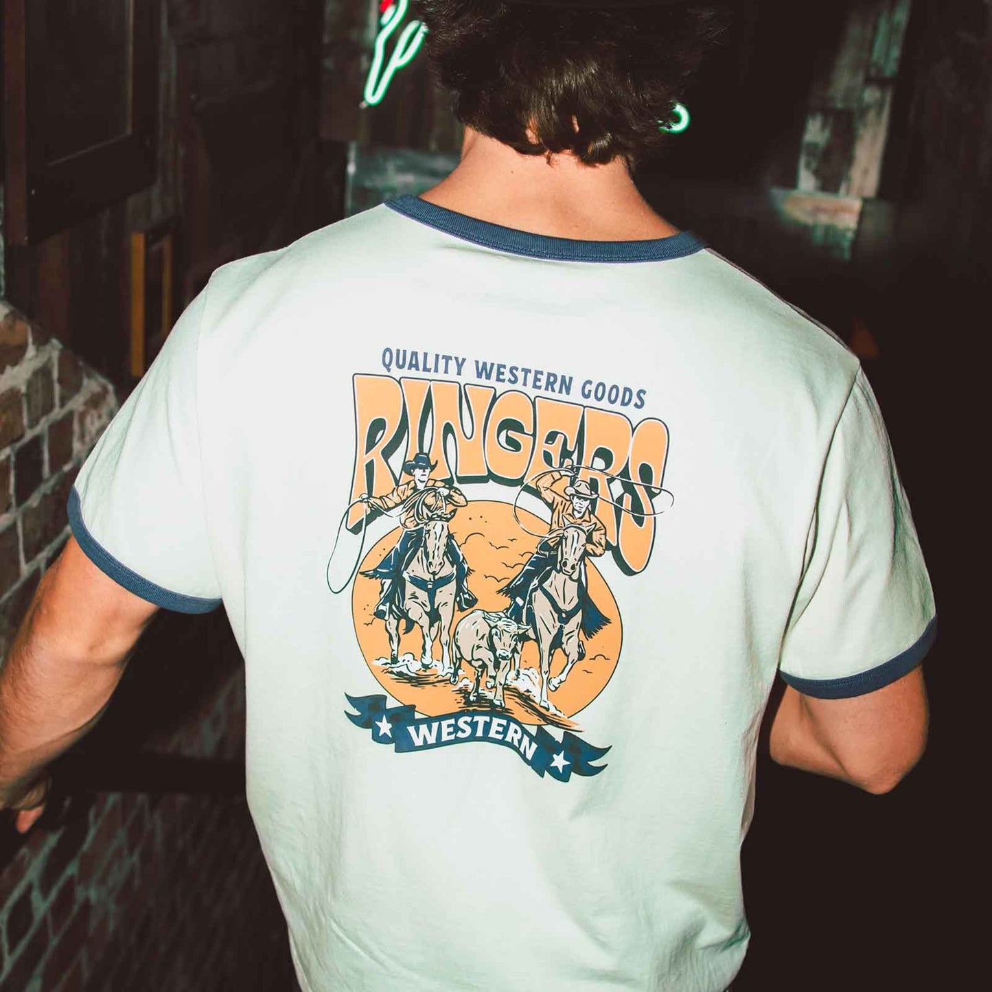 Ringers Western Mens Dust N Ropes T-Shirt