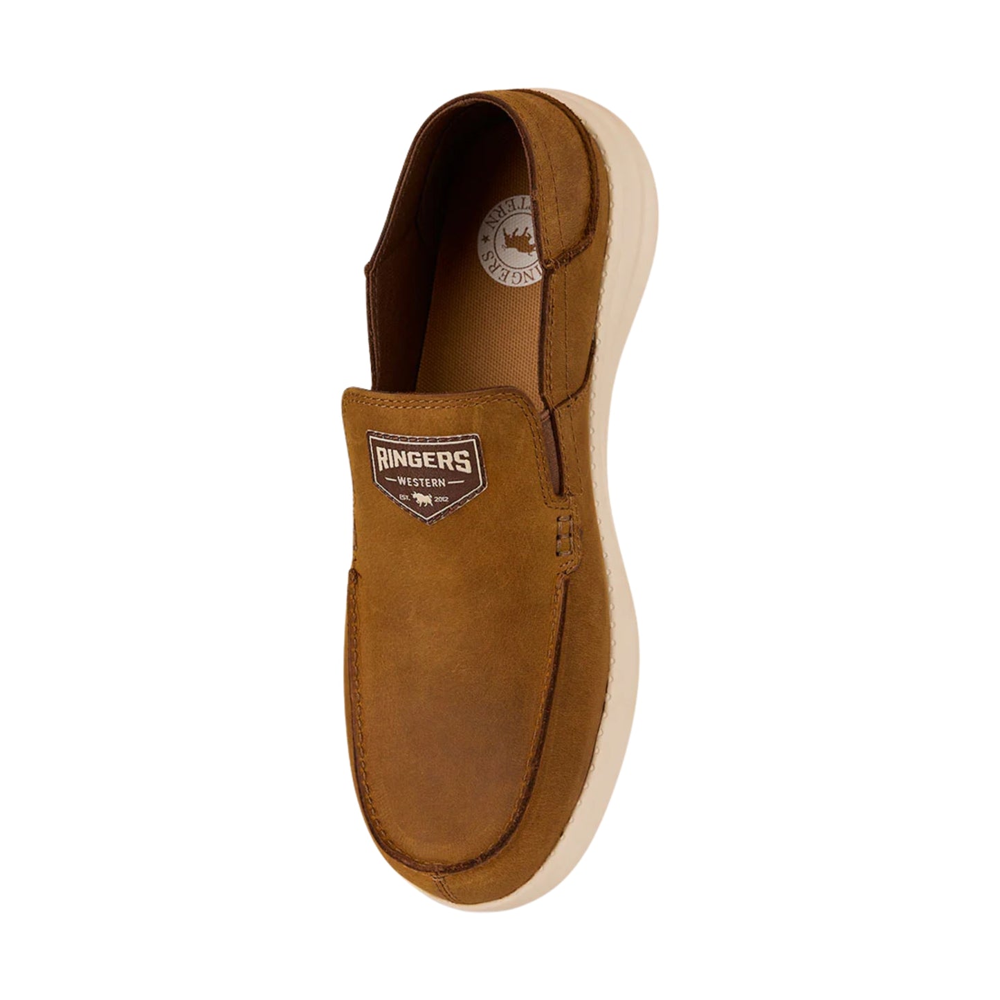 Ringers Western Mens Leather Slip On Cruiza Shoes