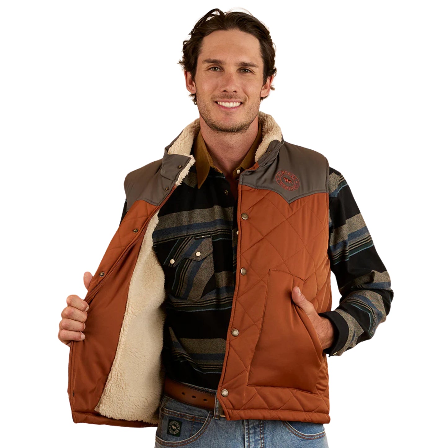 Ringers Western Mens McKinlay Puffer Vest - EQ Saddlery