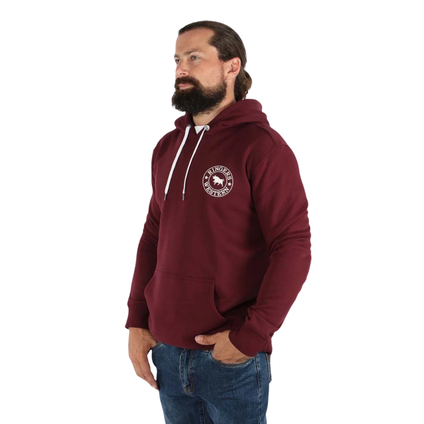 Ringers Western Mens Signature Bull Pullover Hoodie