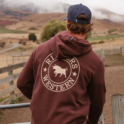Ringers Western Mens Signature Bull Pullover Hoodie