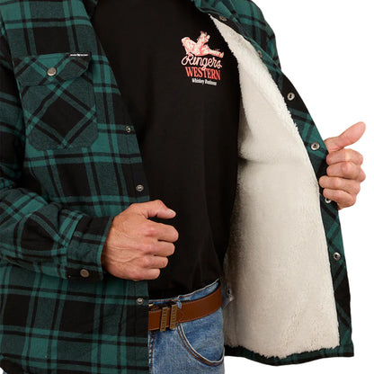 Ringers Western Mens Sawyer Sherpa Flannel Jacket