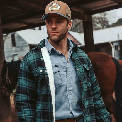 Ringers Western Mens Sawyer Sherpa Flannel Jacket