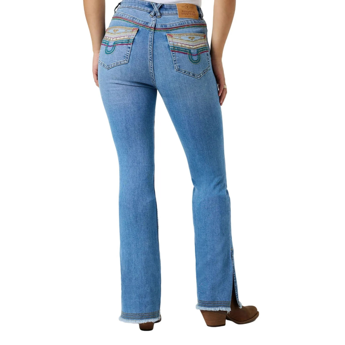 Ringers Western Womens Penny Rodeo Festival High Rise Bootleg Jeans