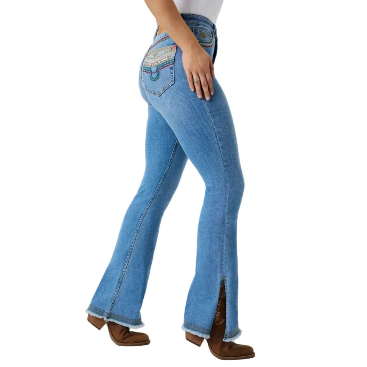 Ringers Western Womens Penny Rodeo Festival High Rise Bootleg Jeans