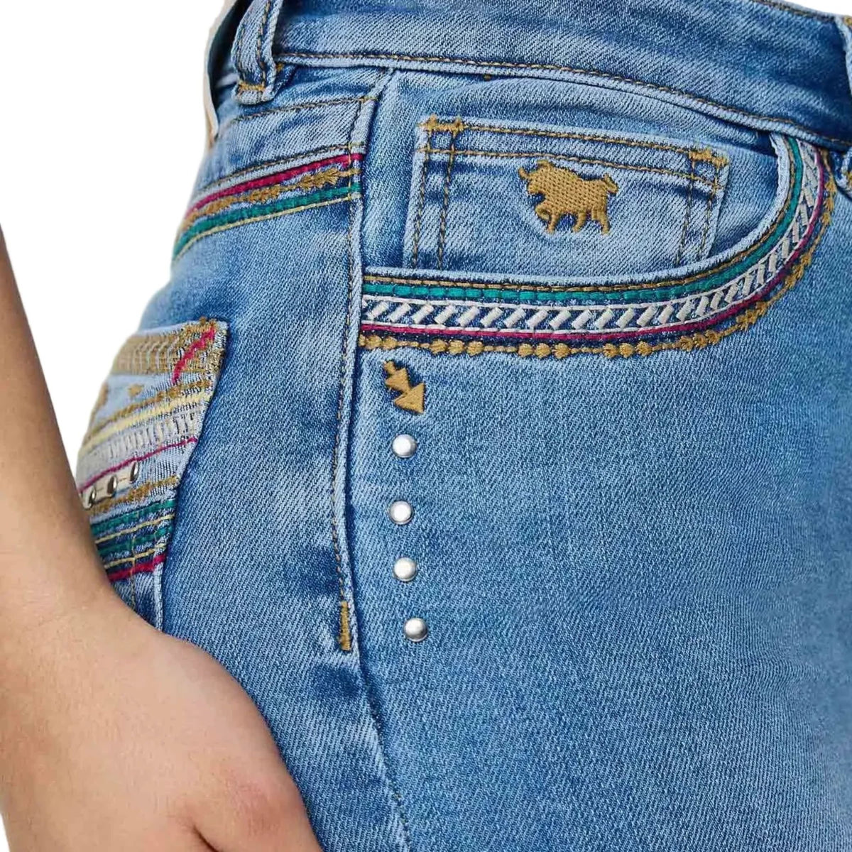 Ringers Western Womens Penny Rodeo Festival High Rise Bootleg Jeans
