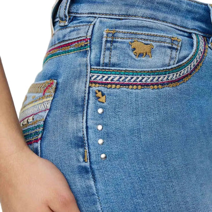 Ringers Western Womens Penny Rodeo Festival High Rise Bootleg Jeans