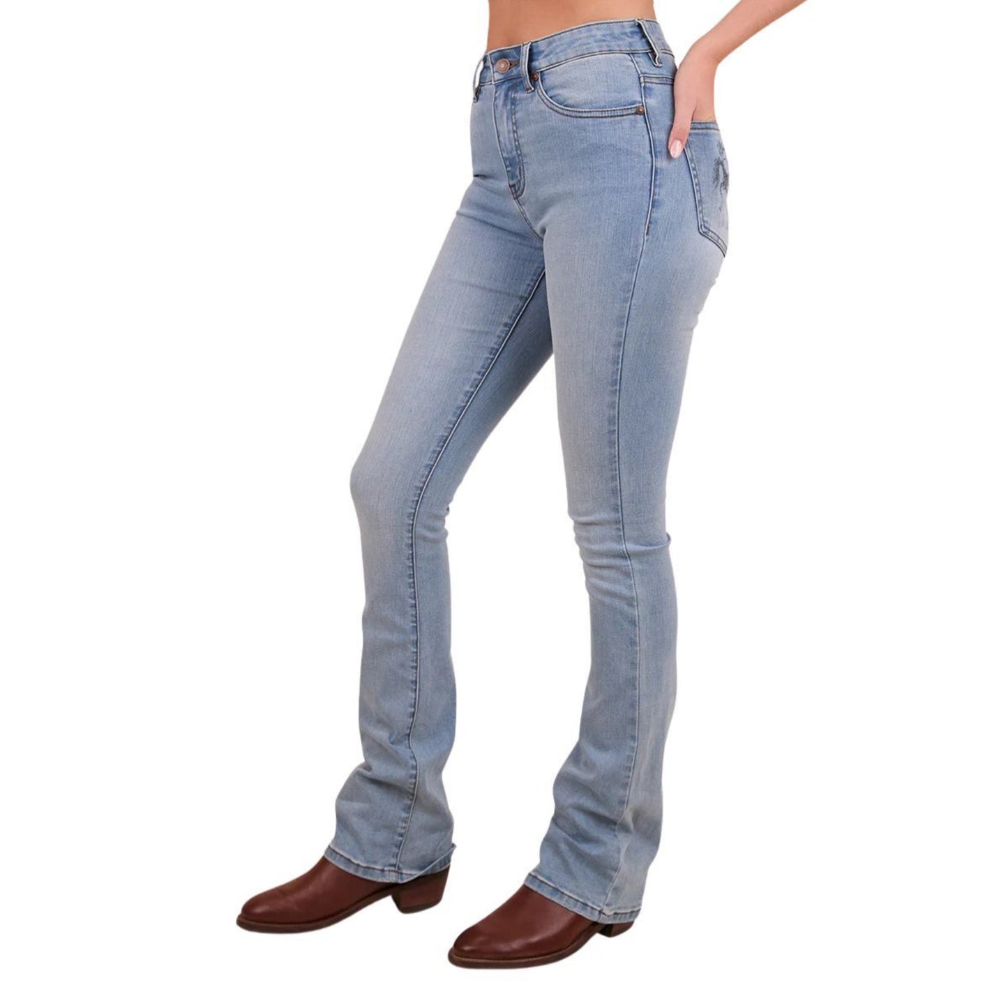 Ringers Western Womens Penny Rodeo High Rise Bootleg Jeans