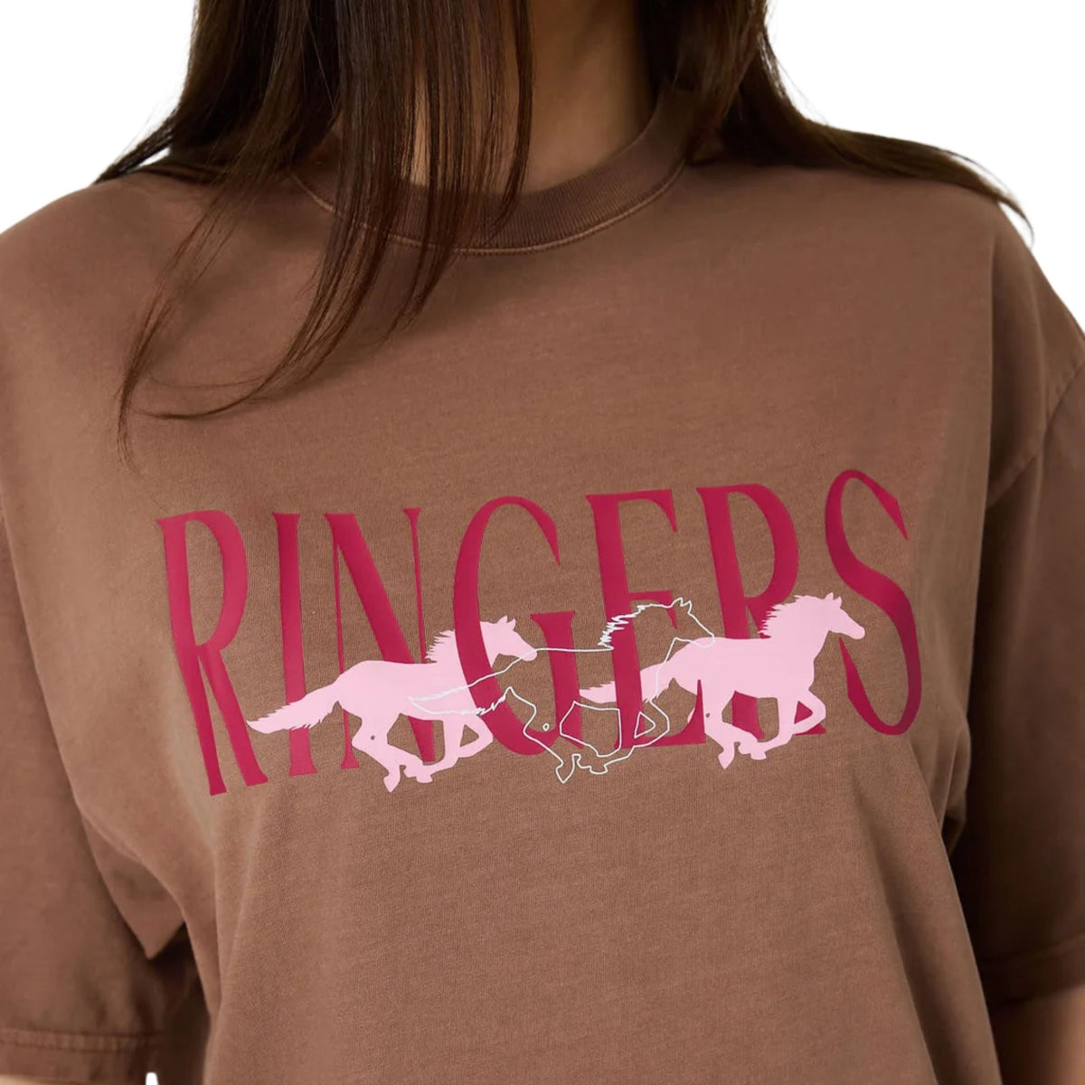 Ringers Western Womens Running Herd Oversized T-Shirt