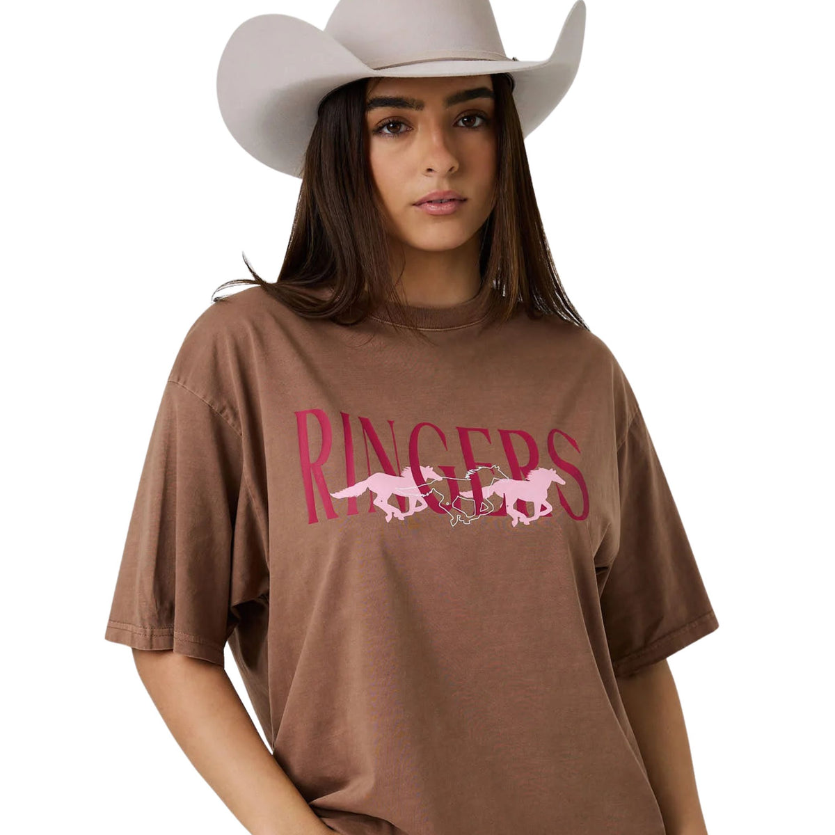 Ringers Western Womens Running Herd Oversized T-Shirt